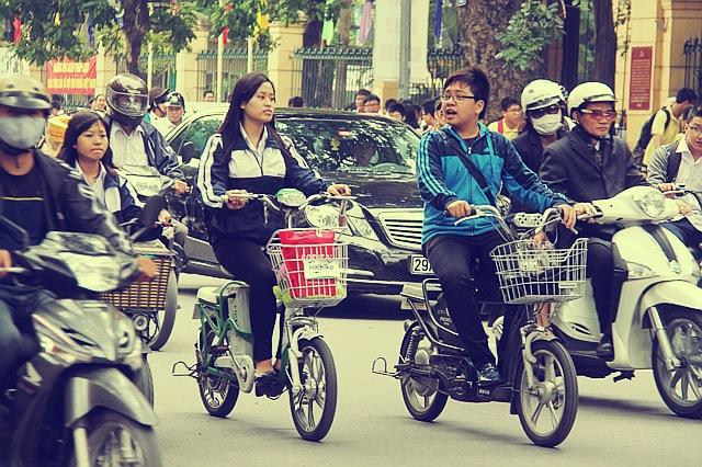 Phát động thi an toàn cùng xe đạp điện, xe máy điện trong trường học năm 2014